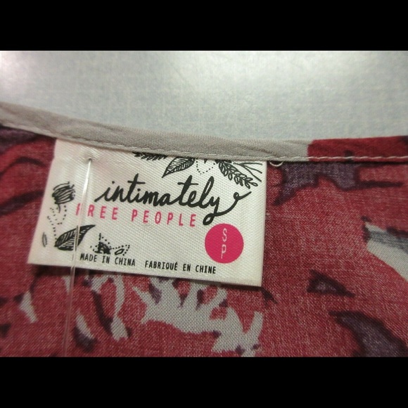 Intimately Free People versatile tunic floral Sz S - Picture 5 of 5